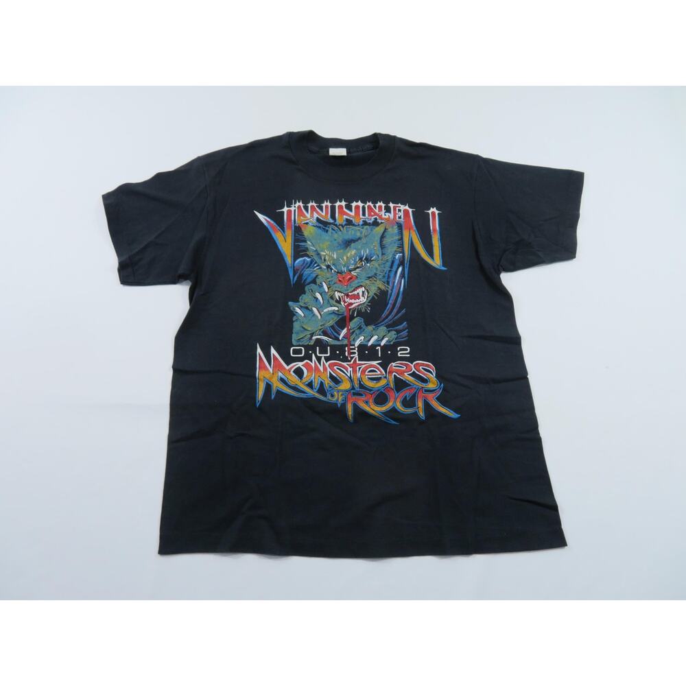 Van Halen Werewolf Monsters Of Rock Black T-Shirt 1988 Sz L